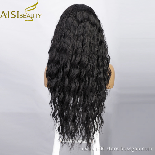 Aisi Beauty cheap vendor curly high quality heat resistant synthetic full wigs synthetic wigs swiss lace wig front for women